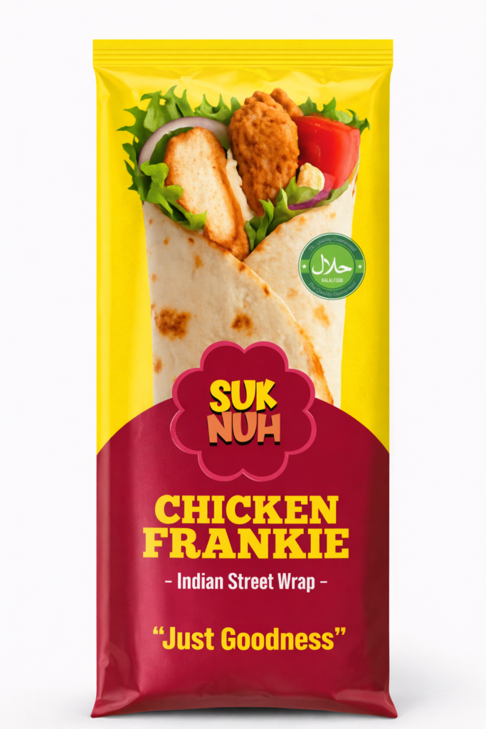 Chicken frankie pouch