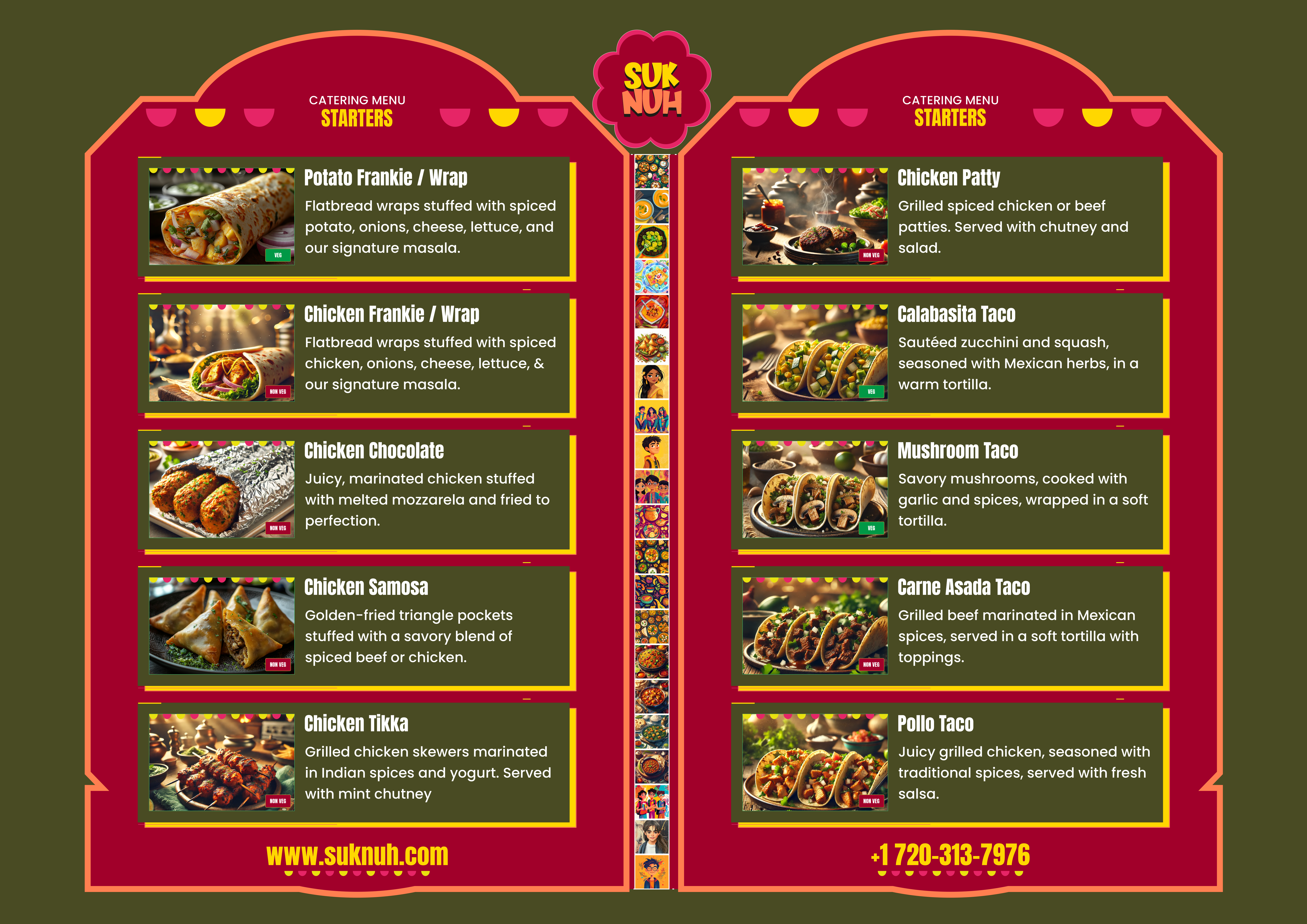 SukNuh Catering 1 Menu