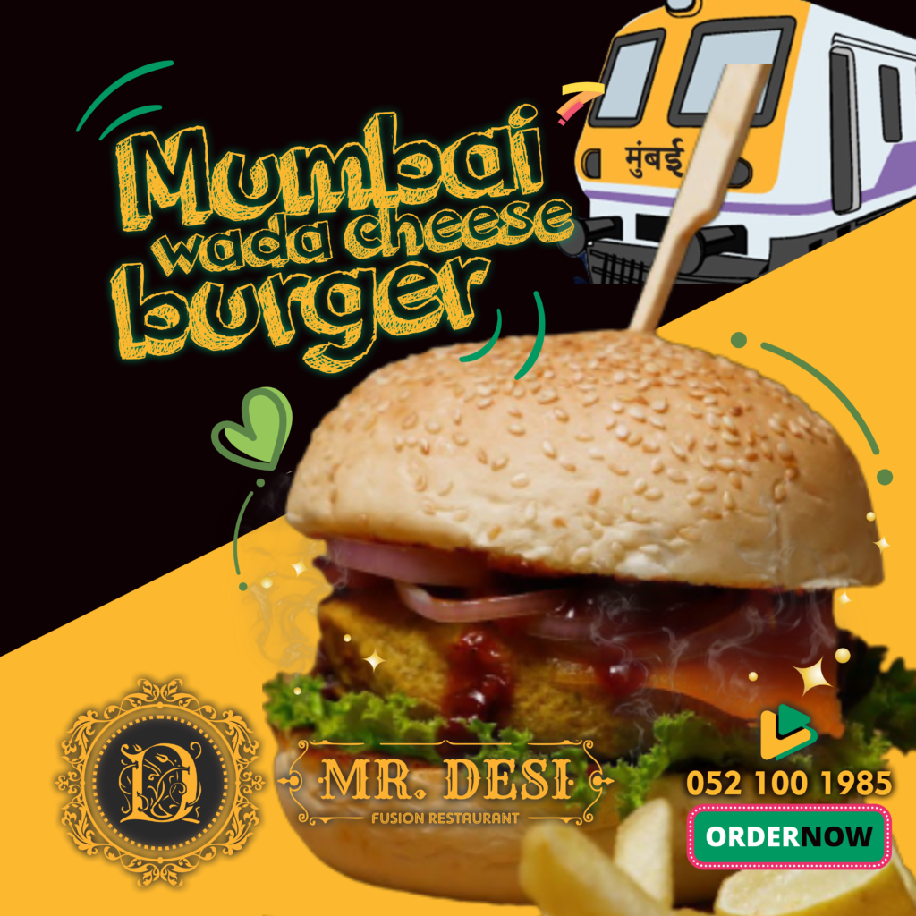 mumbai vada cheese burger