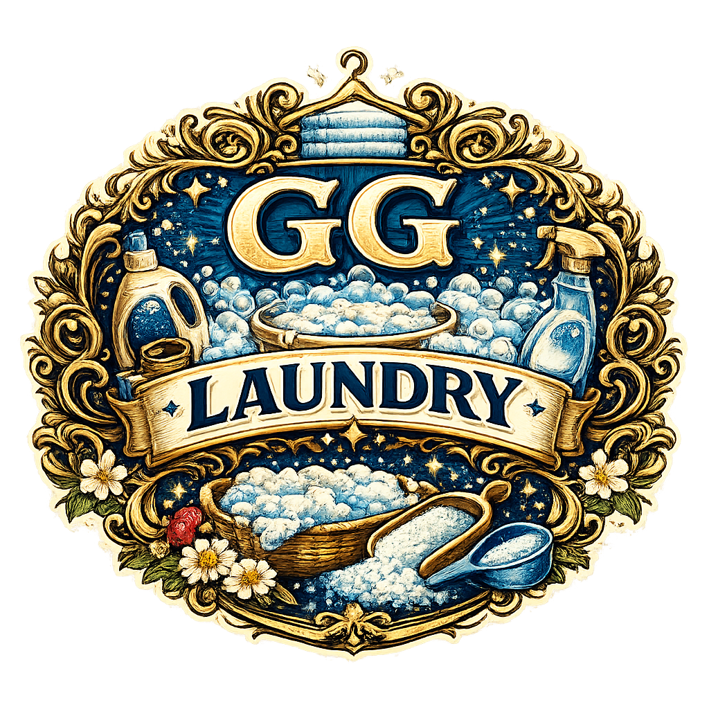GG Laundry emblem style logo example