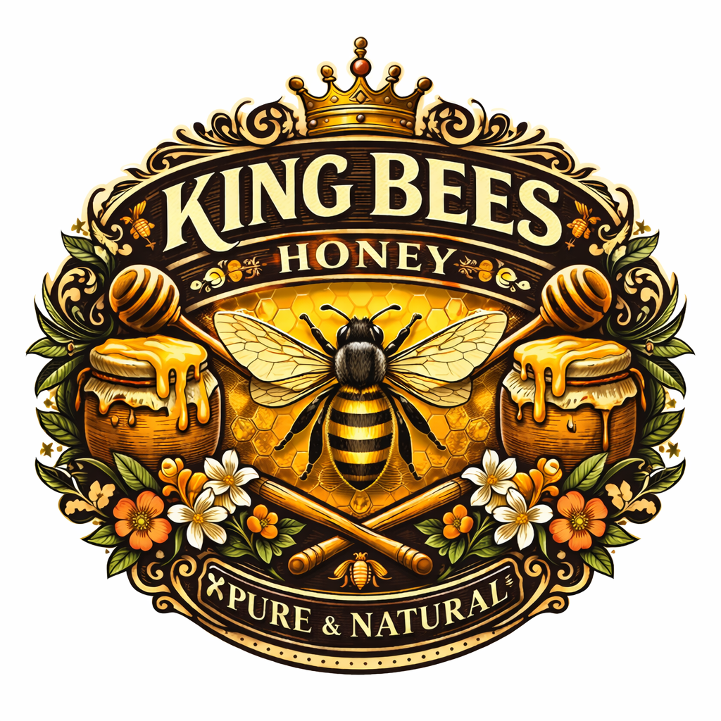 Kingbees emblem style logo example